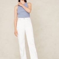 Jeans Liora Cropped Holo Optical White