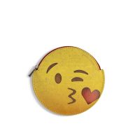 Artipel © Kork Mini Geldbeutel Portemonnaie Tasche rund – Emoji