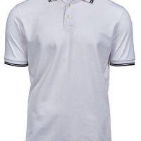 TeeJays Herren Men Stretch Polo Shirt Kurzarm Zweifarbig