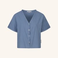 NORDLICHT Shirt aus strukturierter 100% Bio-Baumwolle FRIA Ozeanblau