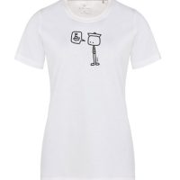 Elkline Damen T-Shirt Seemaen , Fun Artist Shirt aus Bio Baumwolle
