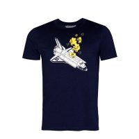 FÄDD Herren T-Shirt Rundhals aus Bio-Baumwolle „Späisschattel“ Schwarzblau