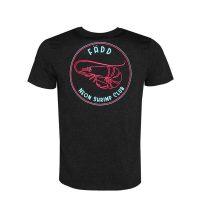 FÄDD Herren T-Shirt Rundhals aus Bio-Baumwolle „Neon Shrimp Club BP“ Grau