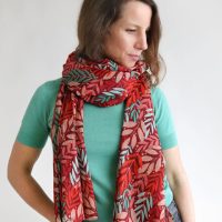 Djian Collection Schal aus 100% Bio-Baumwolle – Foliage