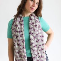 Djian Collection Schal aus 100% Bio-Baumwolle – Flower Basket