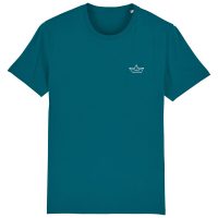 Spangeltangel T-Shirt „Papierboot“, Männershirt, Herrenshirt, bedruckt, Siebdruck, T-Shirt