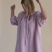 gust. Lockeres Leinenkleid – Linen airy dress Mini – 100% Bio-Leinen