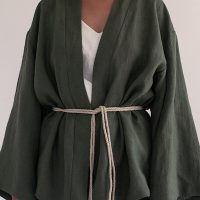 gust. Kimono aus Leinen – Linen Kimono – 100% Bio-Leinen