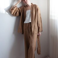 gust. Leinen-Kimono-Set – Kimono und Hose – Linen Kimono Set – 100% Bio-Leinen