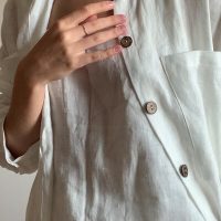 gust. Damen Oversized Hemdbluse aus Leinen – Oversized linen shirt – 100% Bio-Leinen