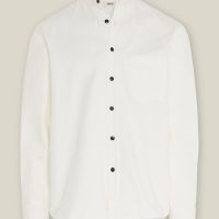 WOTE Stehkragen Hemd – Organic Cotton – The rugged Herringbone Stand up collar