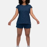 greenjama Damen T-Shirt Slub Jersey mit Druck, aus Bio Baumwolle und GOTS zertifiziert