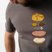 Bavarian Caps T-Shirt Bavarian Burger – Anthrazit