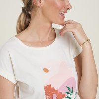 TRANQUILLO T-Shirt mit Sommerprint – in verschiedenen Farben – aus Bio-Baumwolle (S23C49)