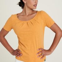 TRANQUILLO Basic T-Shirt mit Rundhals einfarbig aus GOTS Biobaumwolle (S23C46)
