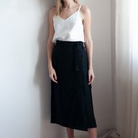 gust. Leinen-Wickelrock – Linen Wrap Skirt – 100% Bio-Leinen