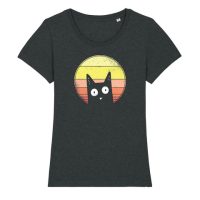 watapparel T-Shirt Damen Sunset Cat