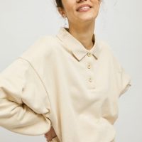 Rita Row Polo-Neck Pullover aus Bio-Baumwolle