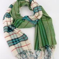 Green Size Handgewebtes Tuch aus Indien 50X175cm