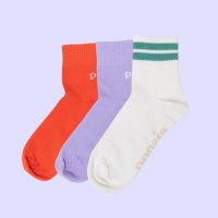 Ankle Socken 3er-Set „popeia“ aus Bio-Baumwolle