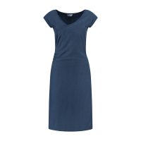 Blue LOOP Originals Denimcel Stripe Wrap Dress SS – Blue/Grey