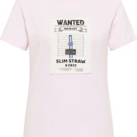 SOMWR Kurzarm T-shirt „T-shirt With Square Aqua Bottle Print“