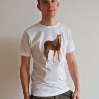 lovely lion Pferde T-Shirt für Herren