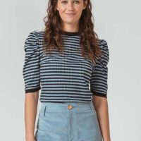 SKFK T-Shirt Doronu – Blue And Black Stripes