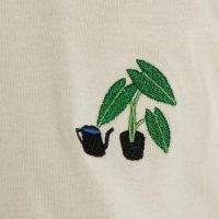 DEDICATED T-Shirt Grow Embroidery – Oat White