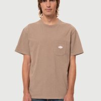 Nudie Jeans T-Shirt Leffe Pocket – Brown Melange