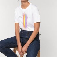 Kultgut Reine Bio-Baumwolle – Classic Shirt / dancing with the rainbow