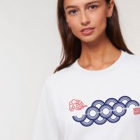 Kultgut Artdesign – Bio-Baumwolle und Vegan – Shirt im klassischen Schnitt / Wild Wave
