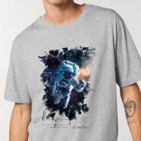 Kultgut LIMITED EDITION / T-Shirt mit Motiv – Galaxy