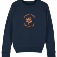 University of Soul Damen Sweatshirt aus Bio-Baumwolle „Save the Trees“