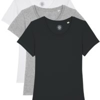 University of Soul 3er Pack Damen T-Shirt aus Bio-Baumwolle „Estelle“, Farbig