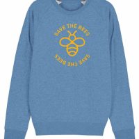 University of Soul Herren Sweatshirt aus Bio-Baumwolle „Save the Bees“