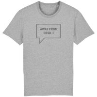University of Soul Herren T-Shirt aus Bio-Baumwolle „Away from desk“