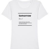 University of Soul Damen T-Shirt aus Bio-Baumwolle „Tomorrow“