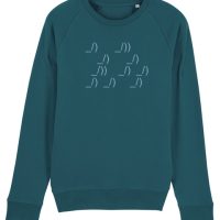 University of Soul Herren Sweatshirt aus Bio-Baumwolle „ASCII Segler“