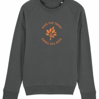 University of Soul Herren Sweatshirt aus Bio-Baumwolle „Save the Trees“