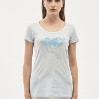 ORGANICATION T-Shirt aus Bio-Baumwolle mit Vogel-Print