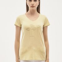 ORGANICATION T-Shirt aus Bio-Baumwolle mit Mohnblumen-Print