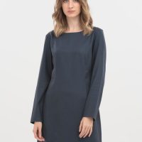 ORGANICATION Kleid aus TENCEL Lyocell mit U-Boot-Ausschnitt