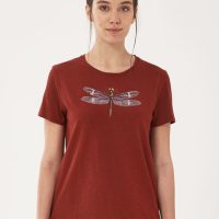 ORGANICATION T-Shirt aus Bio-Baumwolle mit Libelle-Print