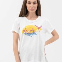 ORGANICATION T-Shirt aus Bio-Baumwolle mit Print