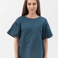 ORGANICATION Bluse aus Leinen mit Bio-Baumwolle