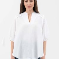 ORGANICATION Bluse aus Leinen mit Bio-Baumwolle