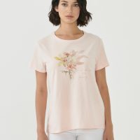 ORGANICATION T-Shirt aus Bio-Baumwolle mit Blumen-Print