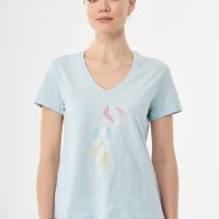 ORGANICATION T-Shirt aus Bio-Baumwolle mit Fisch-Print