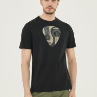 ORGANICATION T-Shirt aus Bio-Baumwolle mit Gitarren-Print